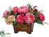 Silk Plants Direct Rose, Mum, Hydrangea - Rose Cream - Pack of 1