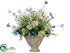 Silk Plants Direct Snowball, Poppy, Queen Anne's Lace - Blue Cream - Pack of 1
