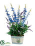 Silk Plants Direct Delphinium, Astilbe - Blue Purple - Pack of 4
