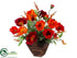 Silk Plants Direct Poppy, Astilbe - Red Orange - Pack of 1