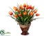 Silk Plants Direct Tulip, Grass - Talisman Green - Pack of 1