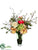 Peony, Rose, Hydrangea, Blossom - Green Yellow - Pack of 1