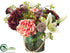 Silk Plants Direct Hydrangea, Lily, Protea, Rose - Wine Cerise - Pack of 1
