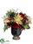 Peony, Dahlia, Calla Lily - Burgundy Salmon - Pack of 1