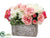 Hydrangea, Rose, Sedum - Cerise Cream - Pack of 1