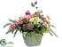 Silk Plants Direct Hydrangea, Ranunculus, Rose - Cream Orchid - Pack of 1