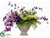 Phalaenopsis Orchid, Ranunculus, Cymbidium Orchid - Purple Green - Pack of 1