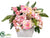 Rose, Peony, Allium, Hydrangea - Rose Pink - Pack of 1