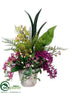 Silk Plants Direct Phalaenopsis Orchid, Cymbidium Orchid, Oncidium Orchid - Orchid Green - Pack of 1