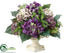 Silk Plants Direct Hydrangea, Heather, Berry - Purple Lavender - Pack of 1