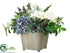Silk Plants Direct Hydrangea, Artichoke, Amaryllis - Green Eggplant - Pack of 1