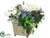 Hydrangea, Tulip, Artichoke - White Green - Pack of 1