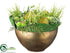 Silk Plants Direct Durian, Allium, Echeveria, Sedum - Green Light - Pack of 1