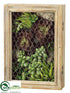 Silk Plants Direct Echeveria, Aloe, Sedum - Green Burgundy - Pack of 1