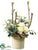 Rose, Mushroom, Staghorn - Brown Green - Pack of 1