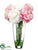 Peony, Rose, Ranunculus - Pink White - Pack of 1