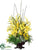 Orchid, Protea, Echeveria Cactus - Yellow Green - Pack of 1