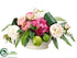 Silk Plants Direct Hydrangea, Rose, Peony, Apple - Rose Pink - Pack of 1