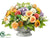Ranunculus, Hydrangea, Rose, Snowball - Apricot Lavender - Pack of 1