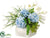 Tulip, Mini Star Gypsophila, Hydrangea - Cream Blue - Pack of 1
