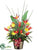 Bird of Paradise, Protea, Ginger Flower - Orange Yellow - Pack of 1