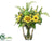 Sunflower, Fern, Artichoke - Yellow - Pack of 1