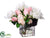 Peony, Rose, Sedum - White Pink - Pack of 1