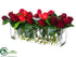 Silk Plants Direct Rose Bud, Thorn Vine - Burgundy Coral - Pack of 1