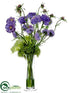 Silk Plants Direct Scabiosa, Queen Anne's Lace, Sedum - Lavender Green - Pack of 1