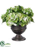 Silk Plants Direct Hydrangea, Sedum - Green - Pack of 1