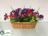 Silk Plants Direct Anemone, Pansy Bush - Mixed - Pack of 1