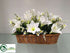 Silk Plants Direct Easter Lily, Daisy - White - Pack of 1