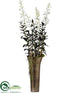 Silk Plants Direct Dendrobium Orchid - Cream - Pack of 1