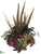 Feather, Hydrangea - Burgundy Brown - Pack of 1