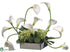 Silk Plants Direct Calla Lily, Hydrangea - White Green - Pack of 1