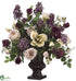 Silk Plants Direct Lilac, Rose, Magnolia, Hydrangea - Violet Burgundy - Pack of 1