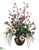 Calla Lily, Cymbidium Orchid, Grass, Dahlia - Purple Cream - Pack of 1
