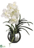 Silk Plants Direct Vanda Orchid - White - Pack of 1