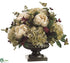 Silk Plants Direct Peony, Hydrangea, Pompon Rose - Tan Moss - Pack of 1