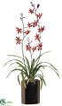 Silk Plants Direct Dendrobium Orchid - Brick - Pack of 1