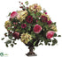 Silk Plants Direct Rose, Hydrangea, Euphorbia - Pink Beauty - Pack of 1