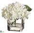Silk Plants Direct Hydrangea - White - Pack of 2