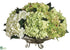 Silk Plants Direct Hydrangea - Green Cream - Pack of 1