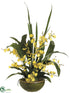 Silk Plants Direct Oncidium Orchid - Yellow - Pack of 1
