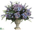 Silk Plants Direct Hydrangea, Lobelia - Lilac Blue - Pack of 1