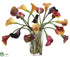 Silk Plants Direct Calla Lily - Orange Purple - Pack of 1