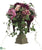Rose, Hydrangea, Cabbage, Grape - Plum Mauve - Pack of 1
