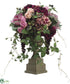 Silk Plants Direct Rose, Hydrangea, Cabbage, Grape - Plum Mauve - Pack of 1