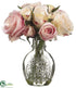 Silk Plants Direct Rose - Rose Beige - Pack of 2