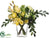 Rose, Cymbidium, Snowball, Rosehip - Yellow Green - Pack of 1